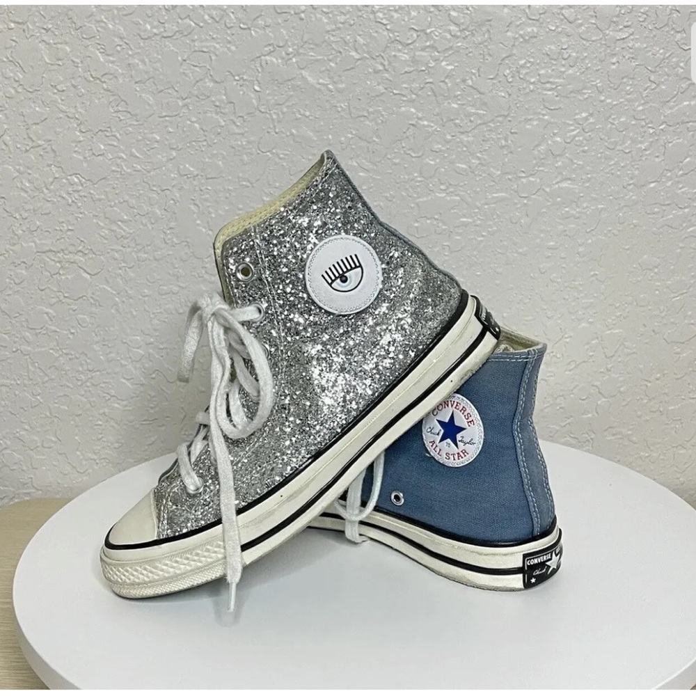 Converse x Chiara Ferragni Chuck 70 High Glitter Patch Size US 6